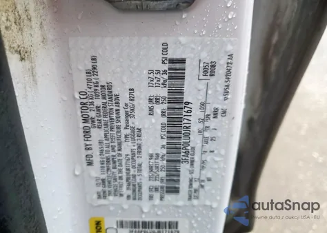 2018 Ford Fusion Se Hybrid z USA, uszkodzony, nr VIN 3FA6P0LU0JR171679
